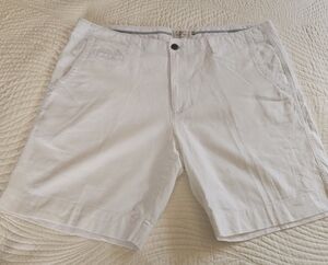 Artuto Calle AC  Shorts Mens Sz 38 White Slim Fit Linen/Cotton